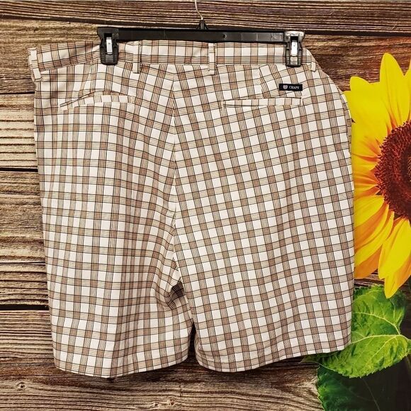 Chaps flat front plaid shorts size 42 Pre-owned - Picture 2 of 6